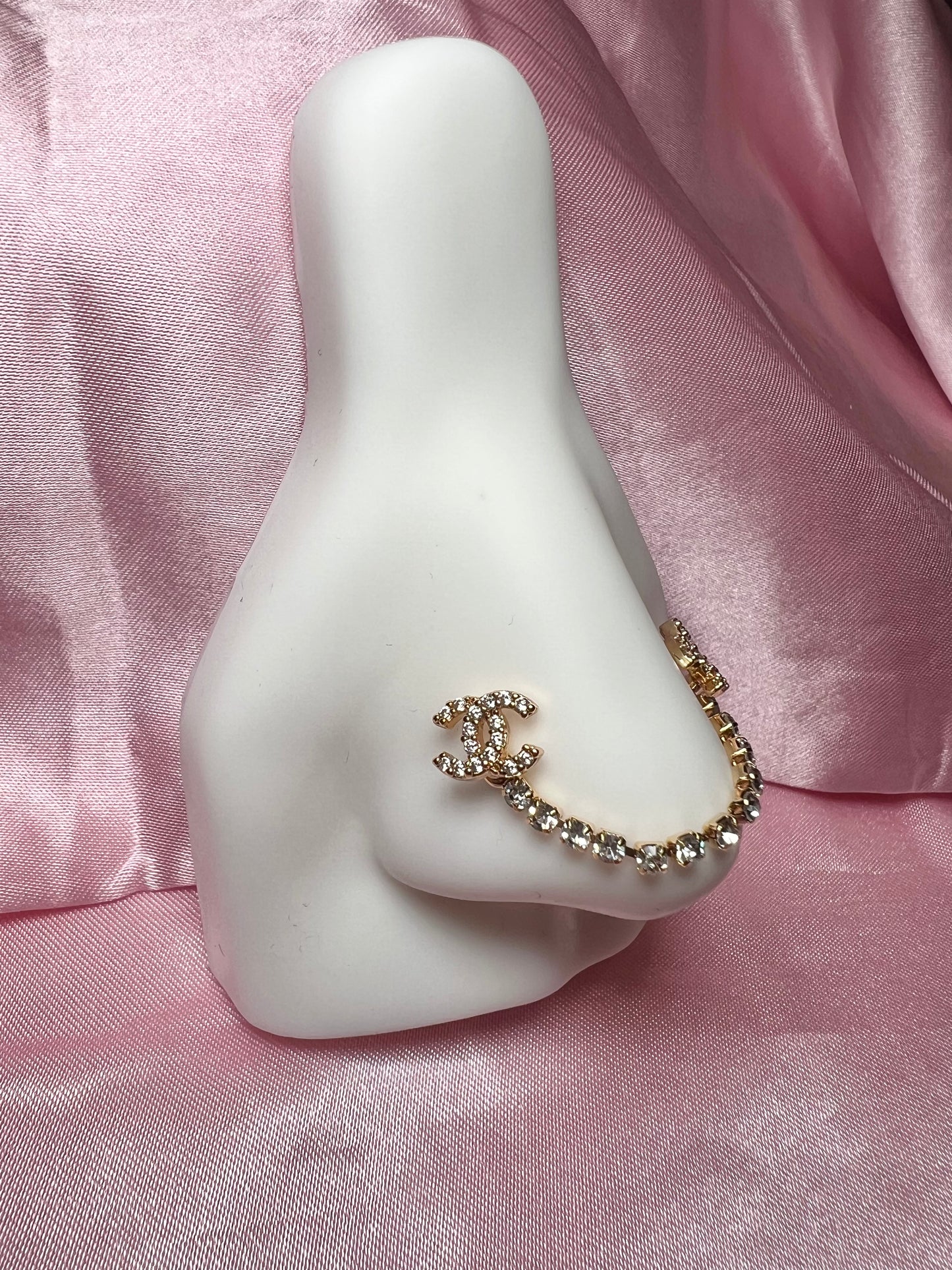 Icy c chain nose ring