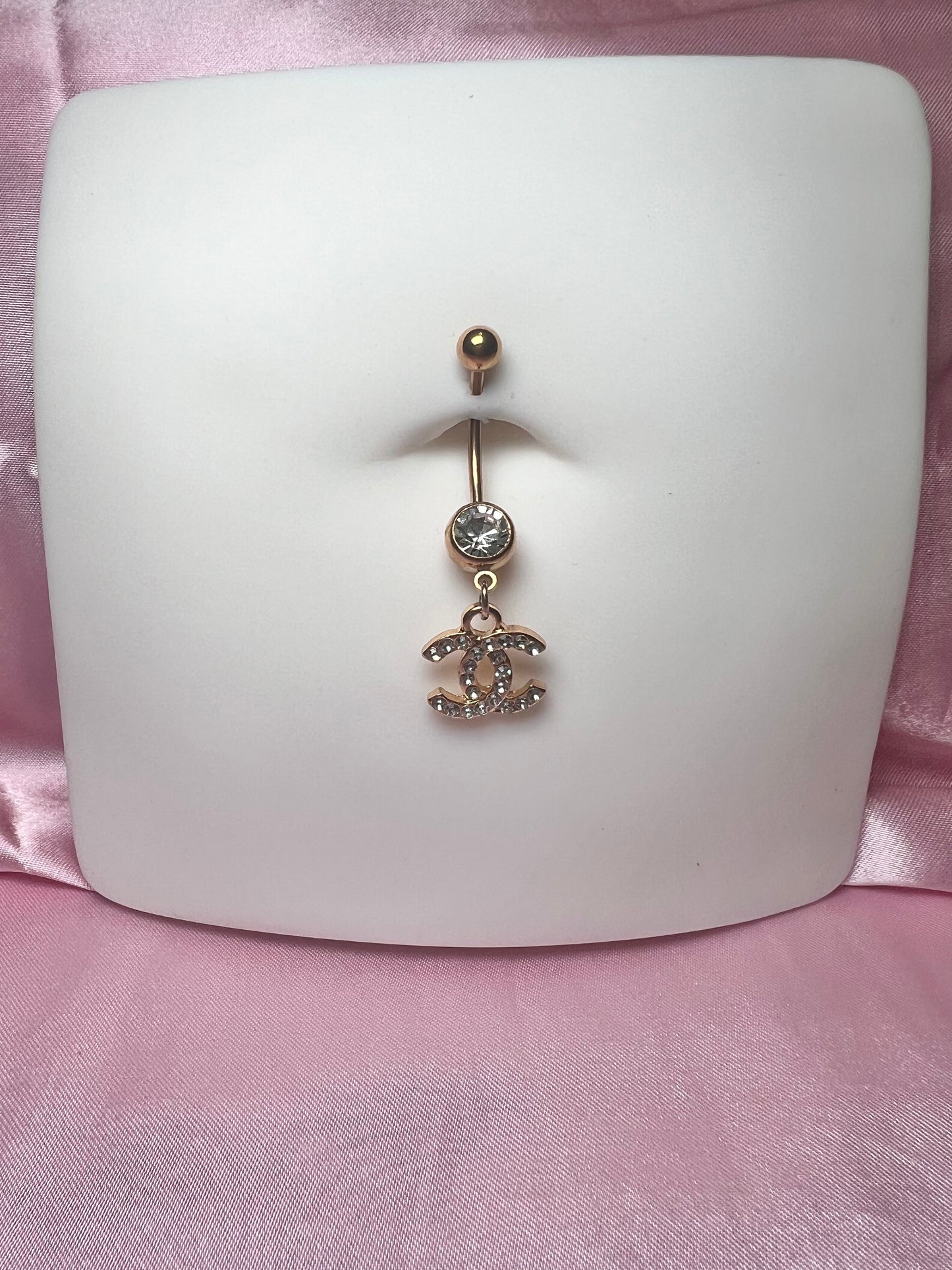 Icy c longer belly ring