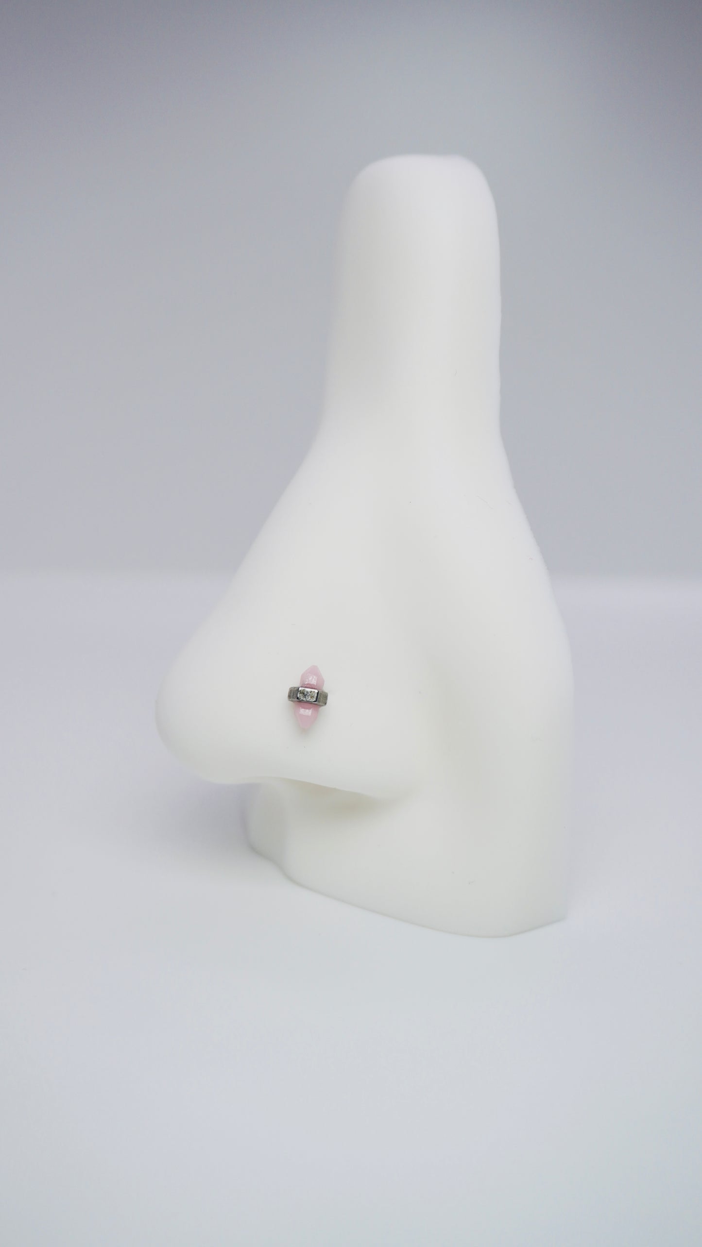 Purple Crystal nose ring
