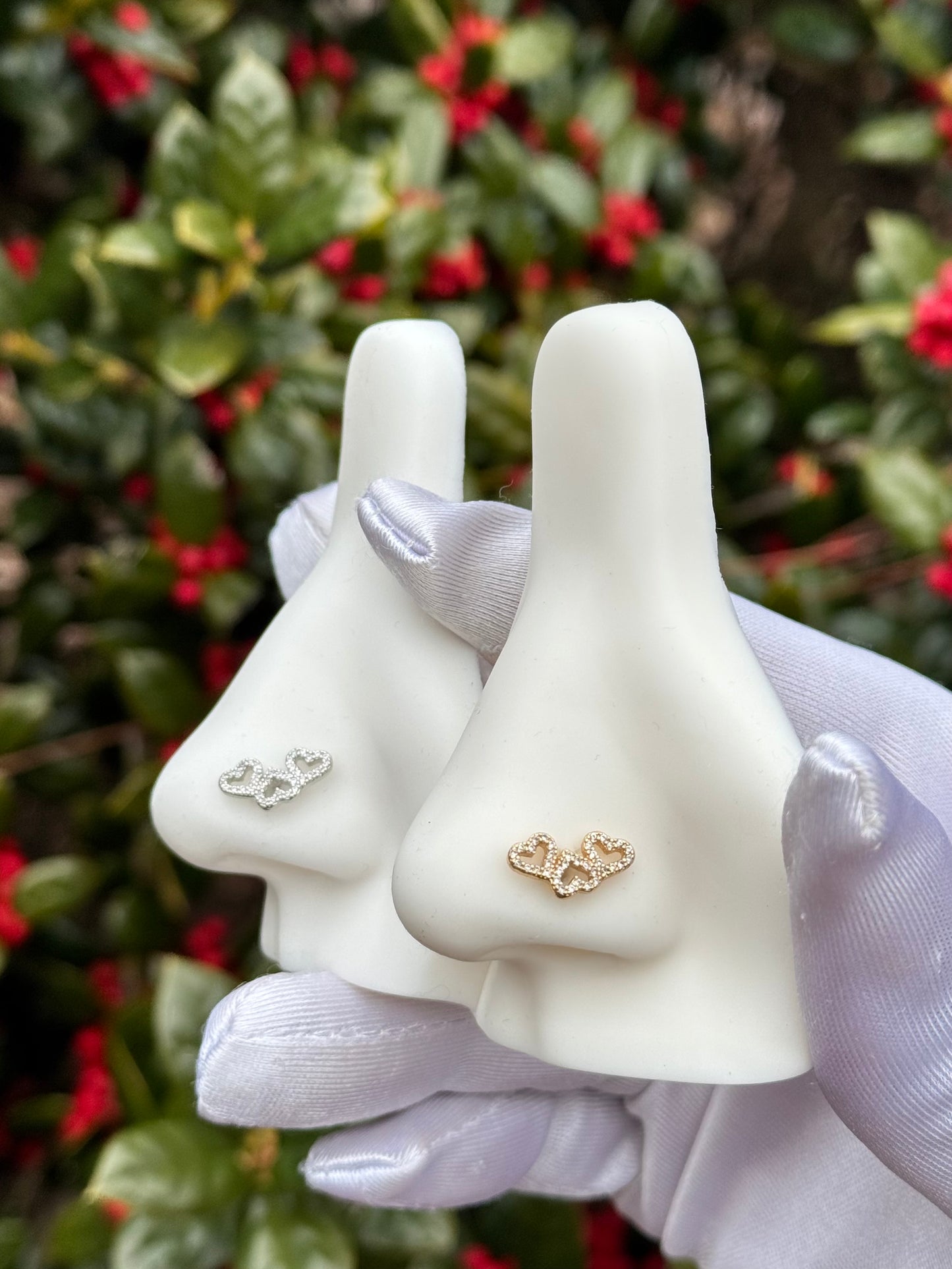 Linda heart nose ring