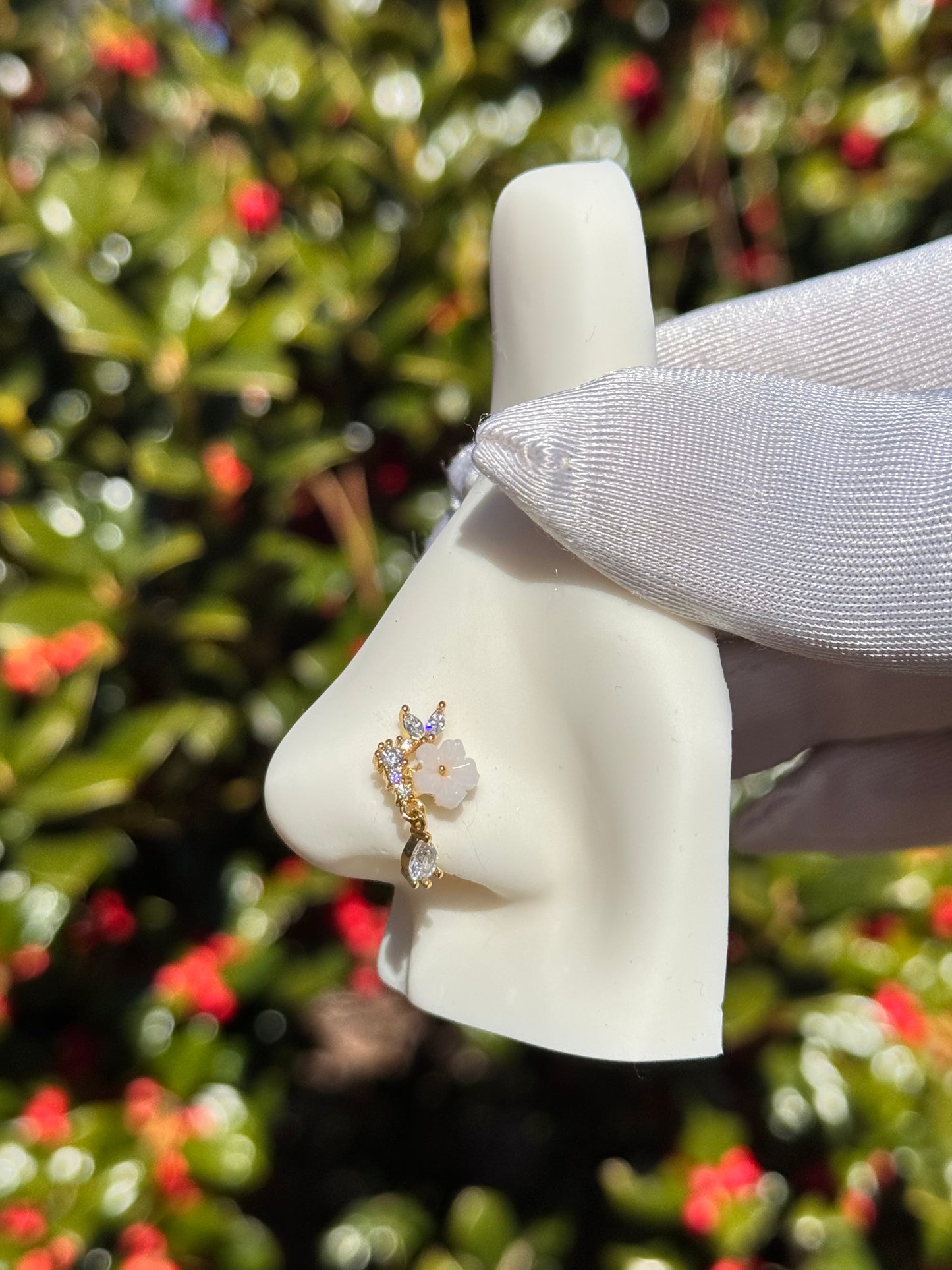 Kendra butterfly nose ring