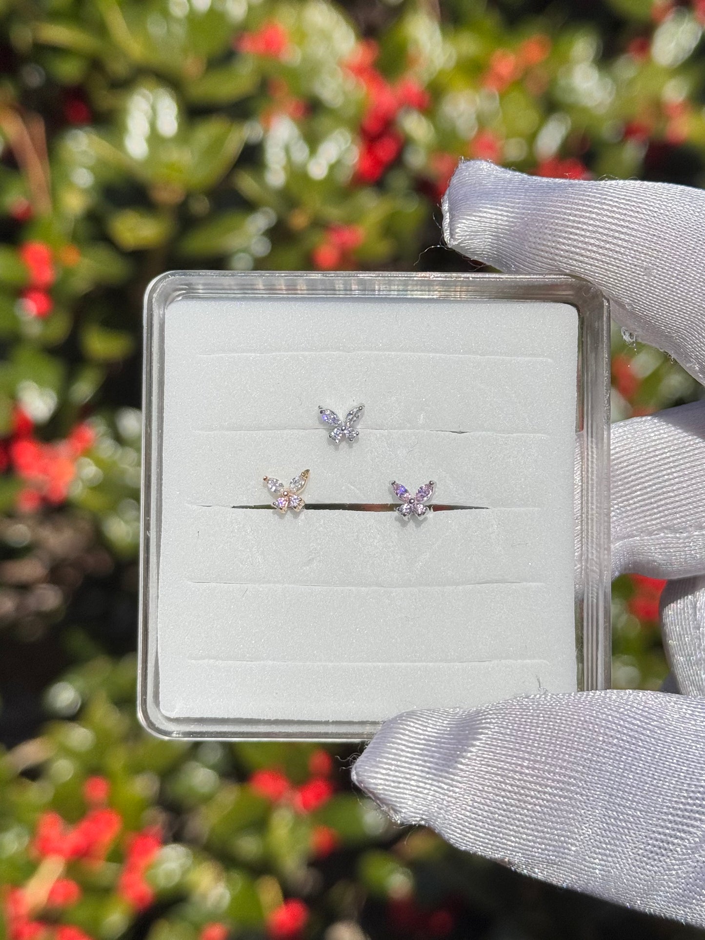 Tracy butterfly nose ring