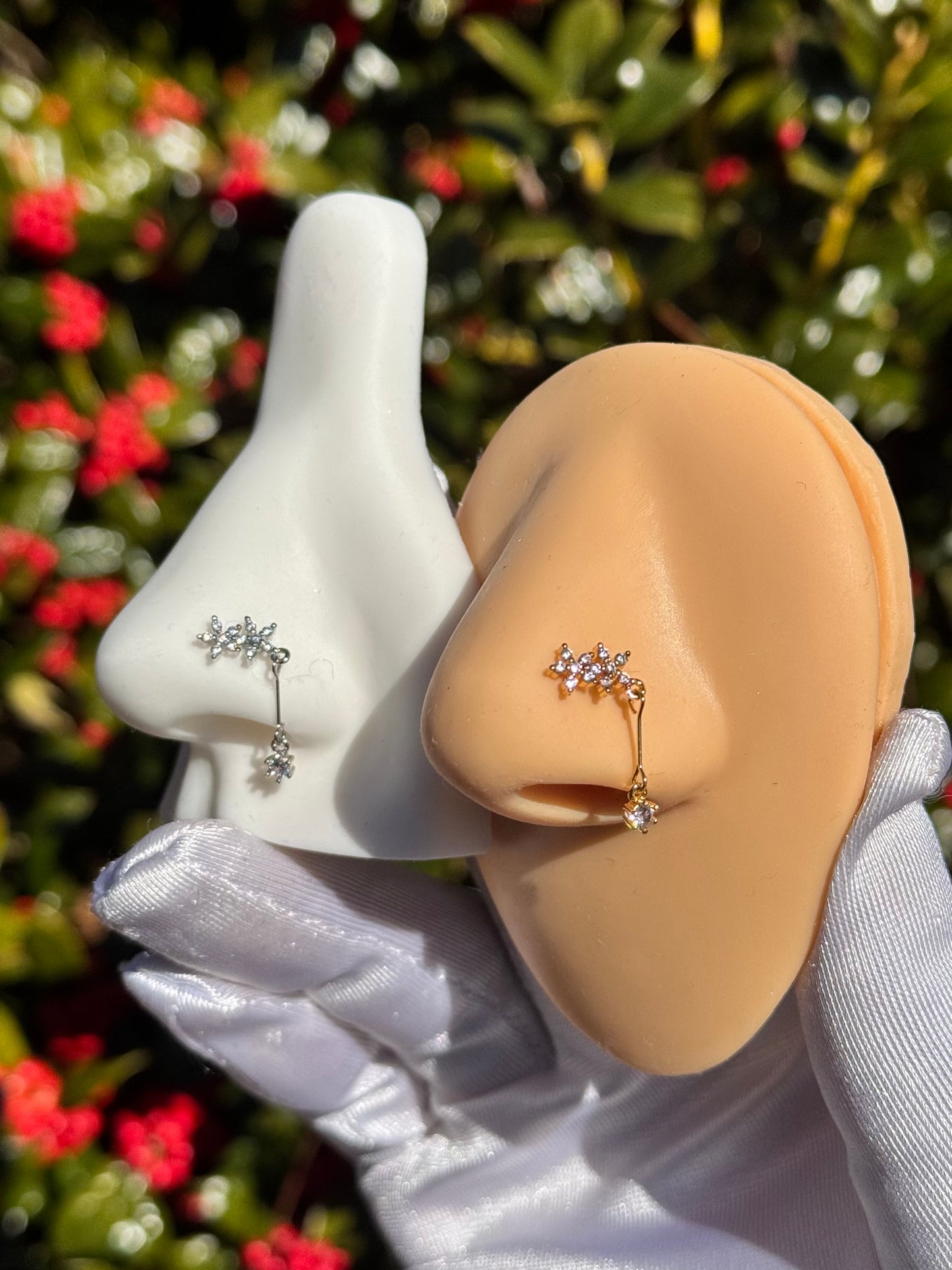 Akina flower nose ring