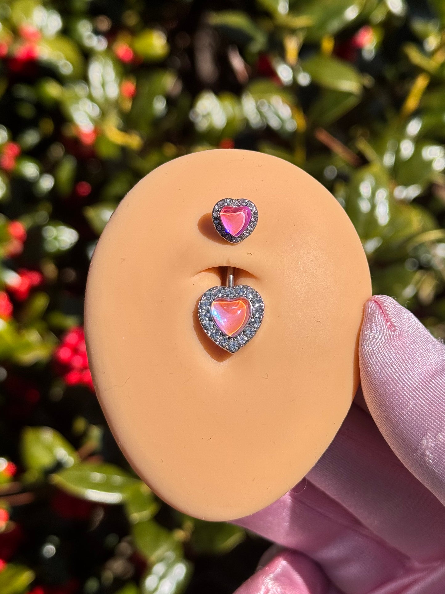 Remi heart belly ring