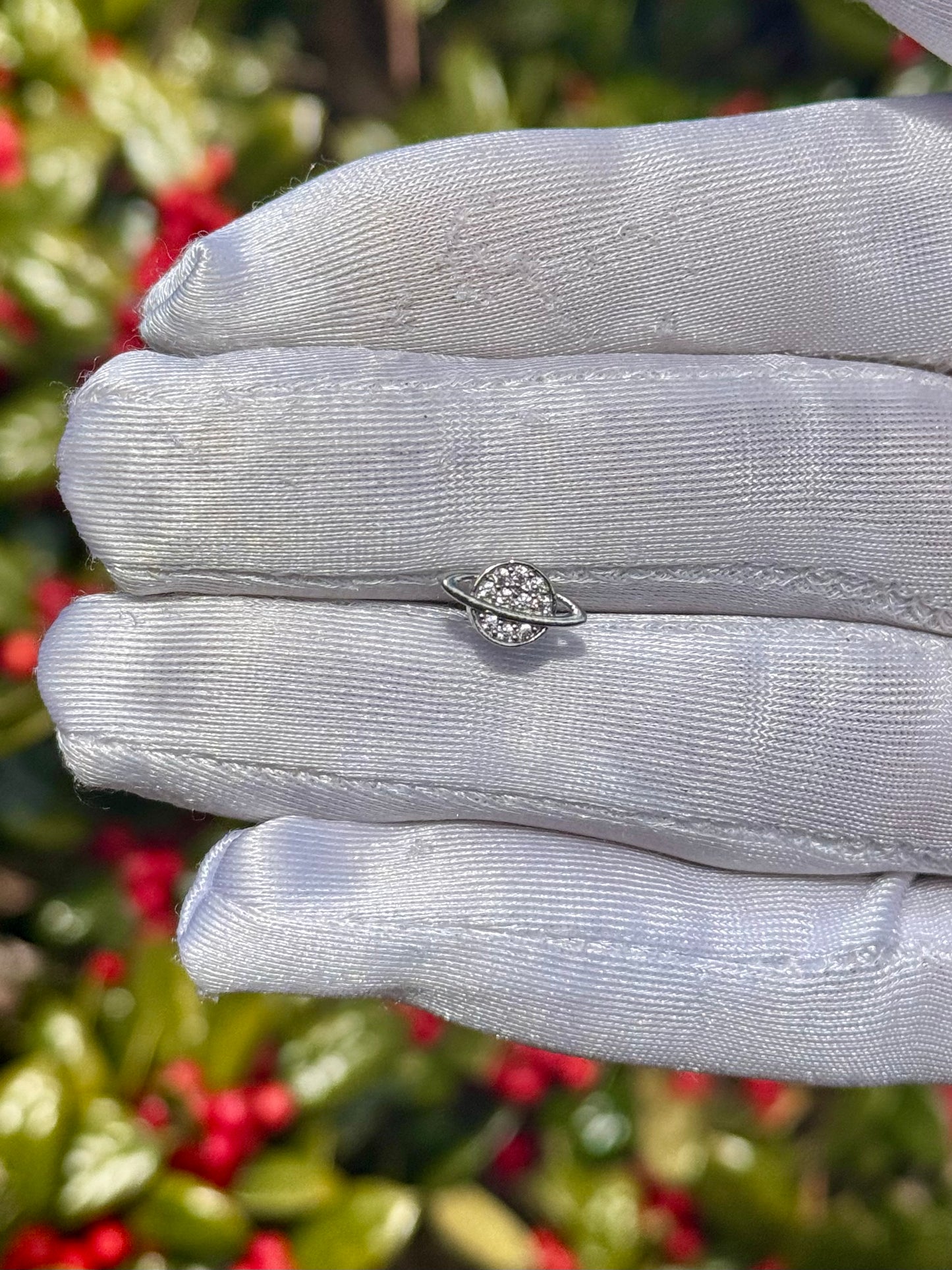 Icy planet tongue ring