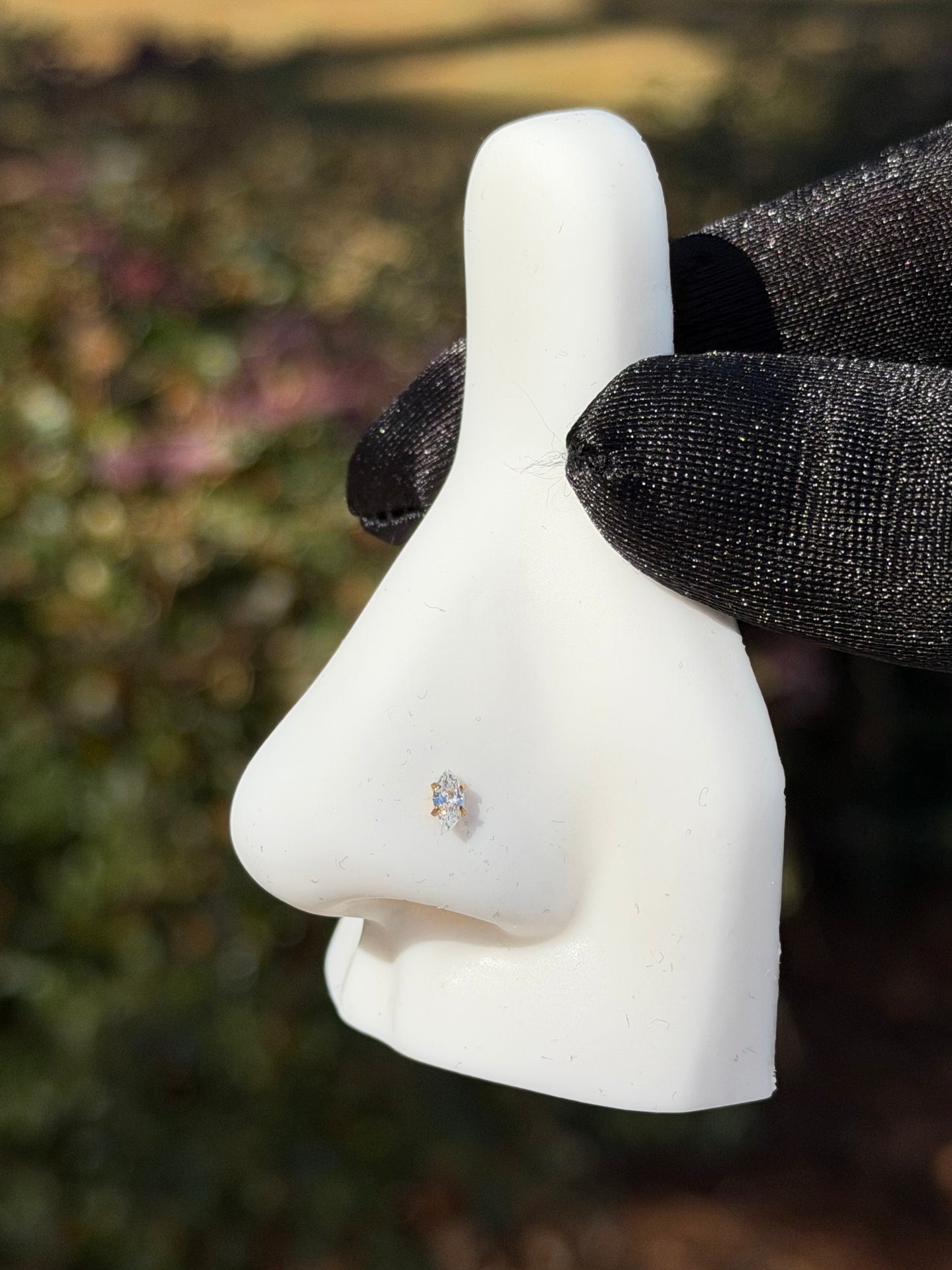 Crystal nose ring