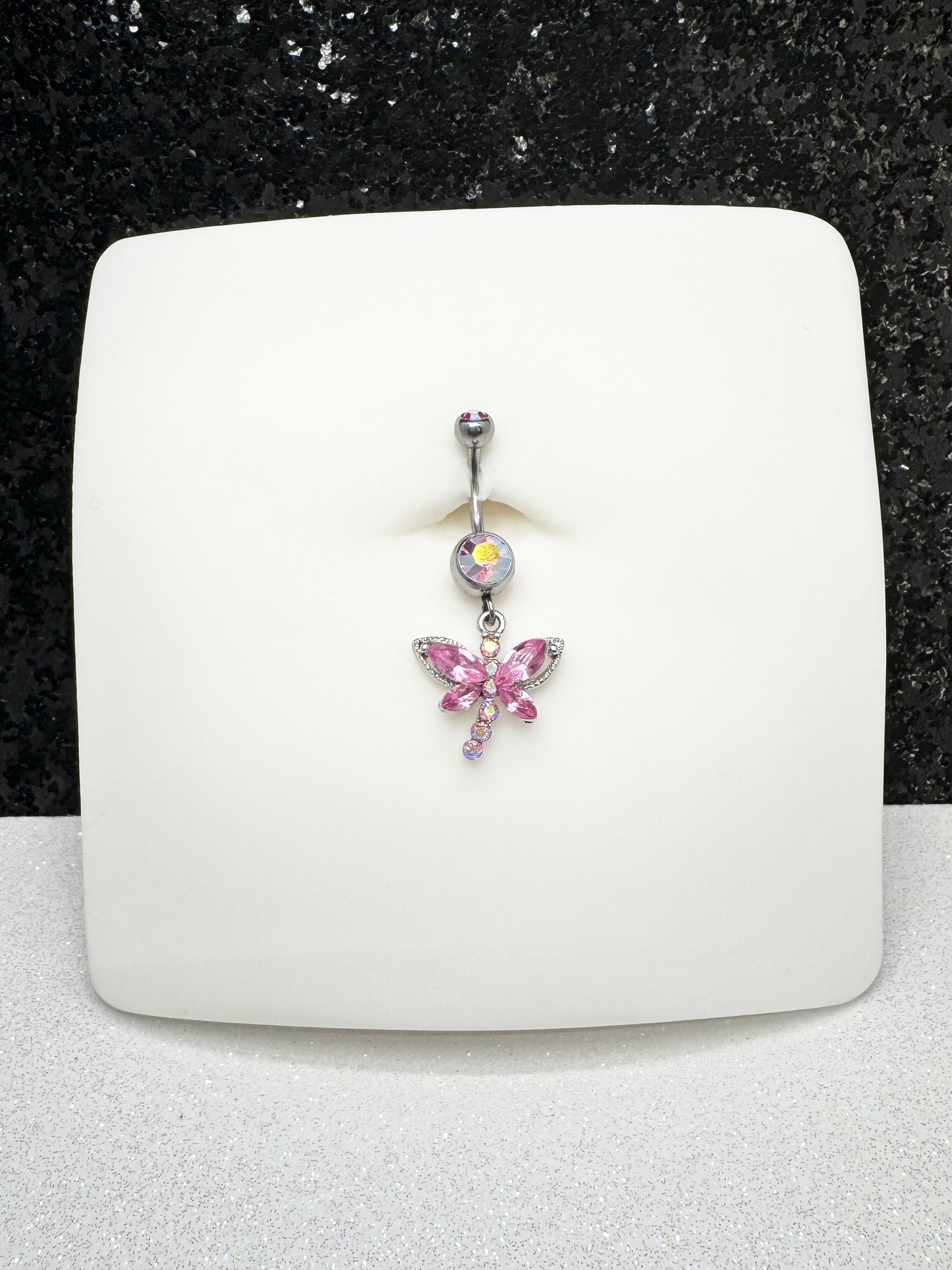 Kelli butterfly belly ring