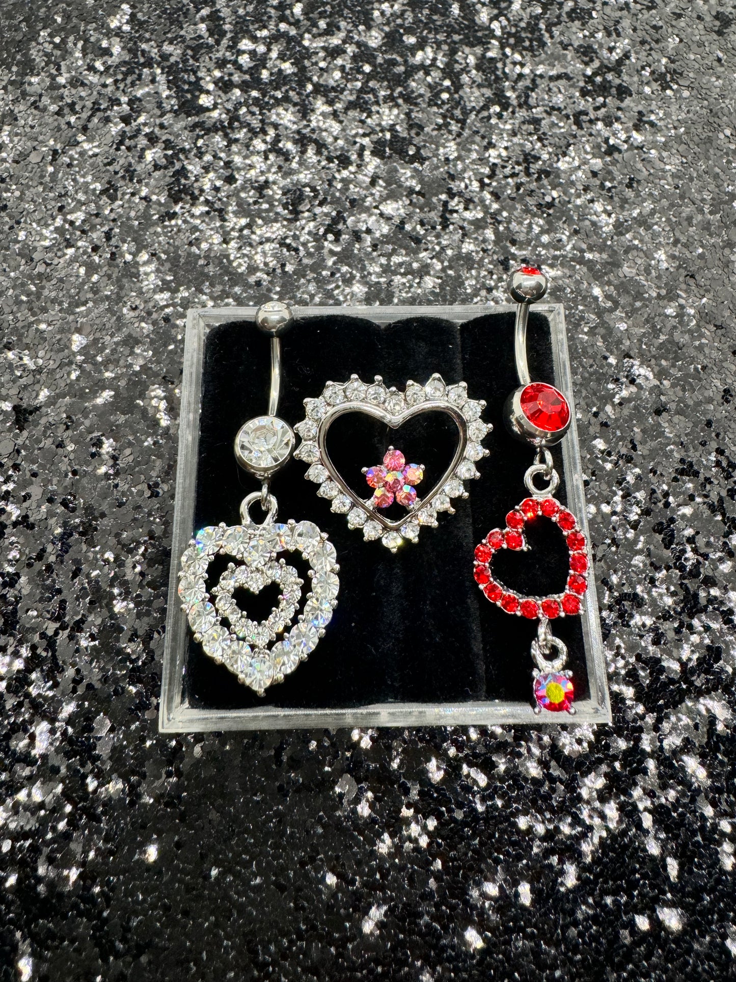 Falling In love belly ring bundle
