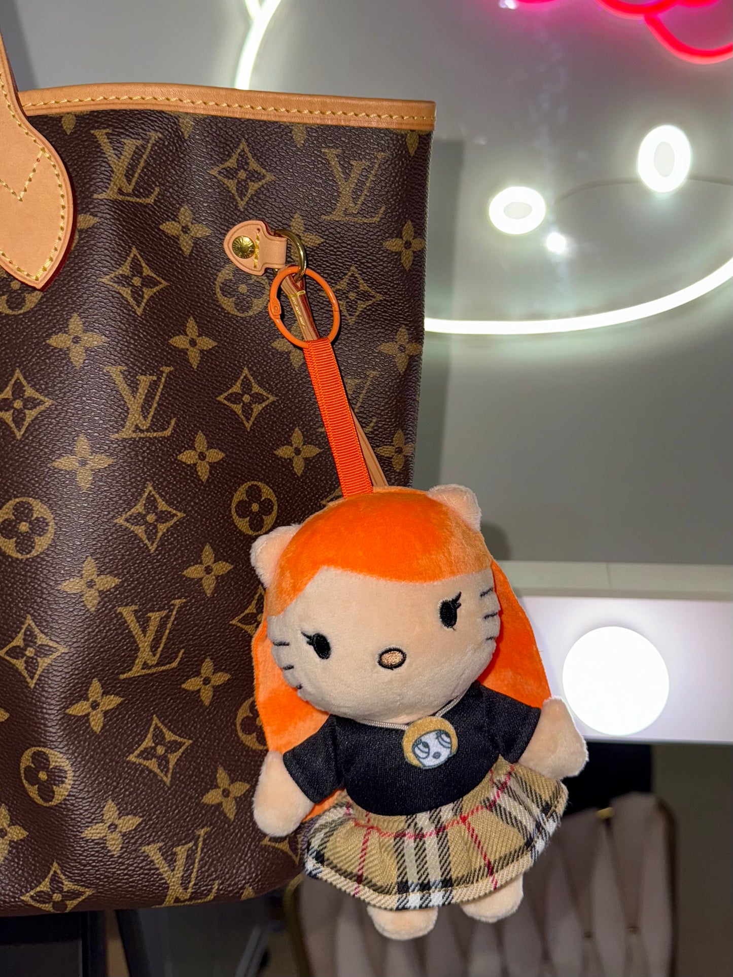 Ice spice kitty bag charm