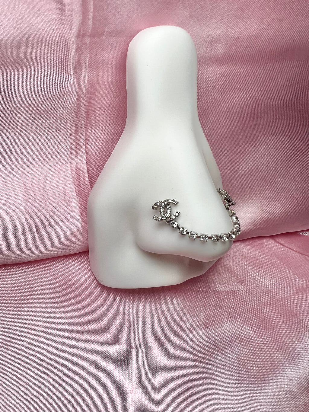 Icy c chain nose ring