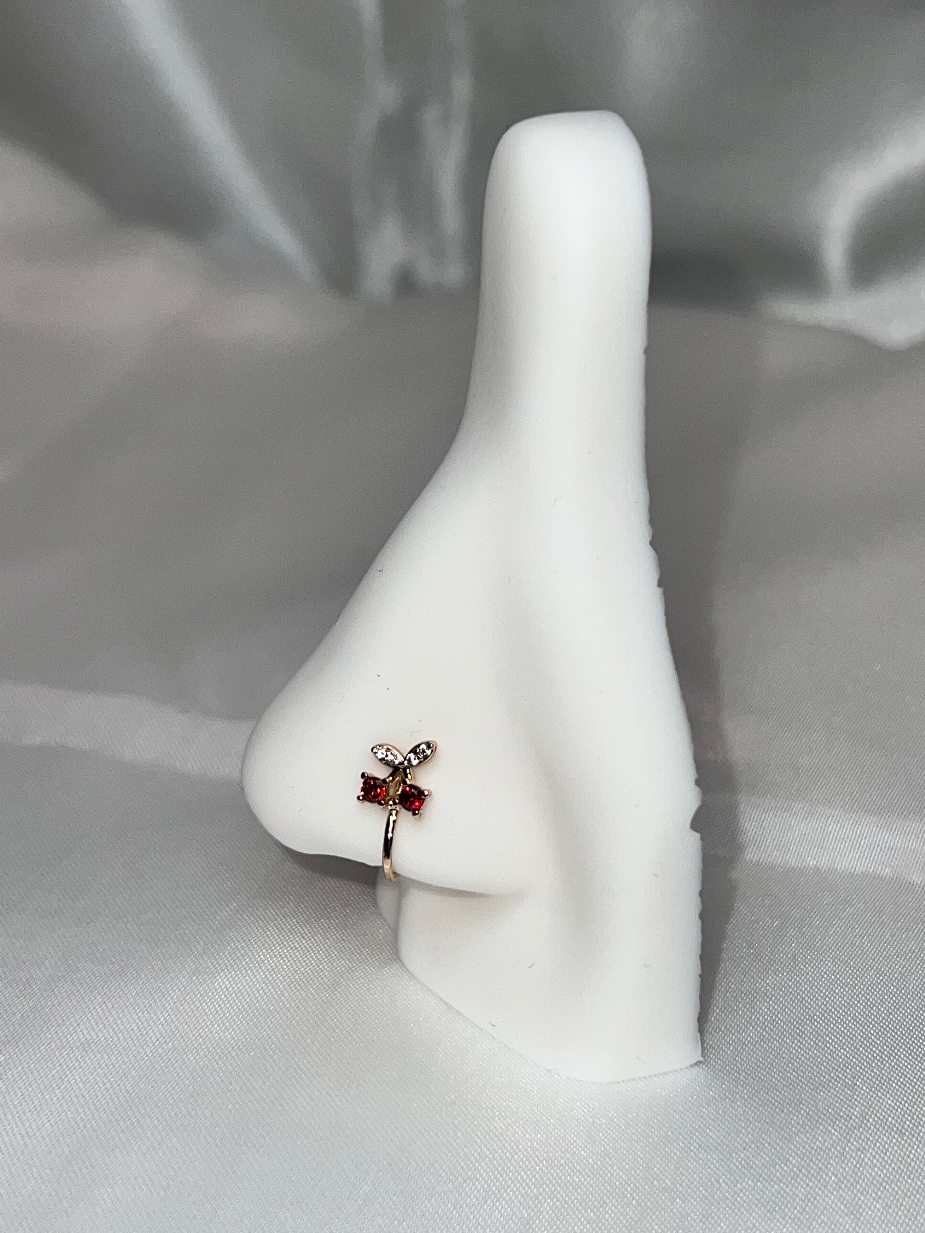 Cherry fake nose ring