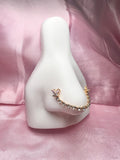 Elsie butterfly chain nose ring