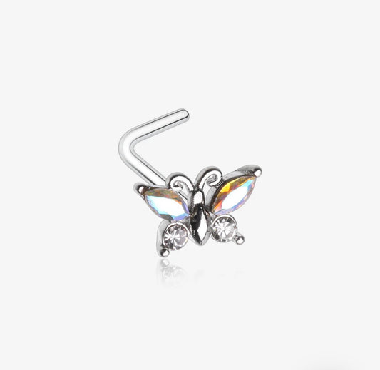 Bailey butterfly nose ring