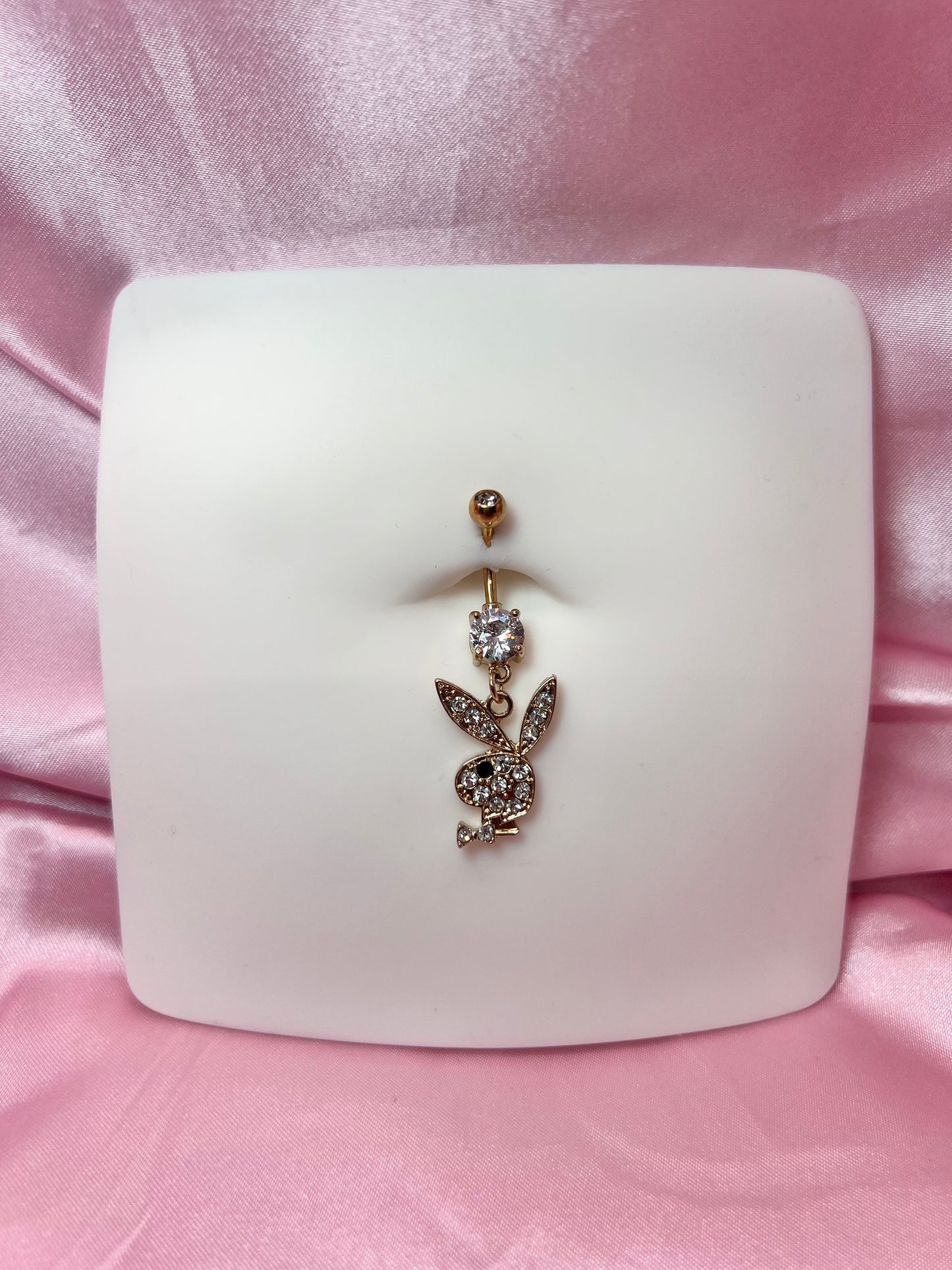 Icy bunny belly ring
