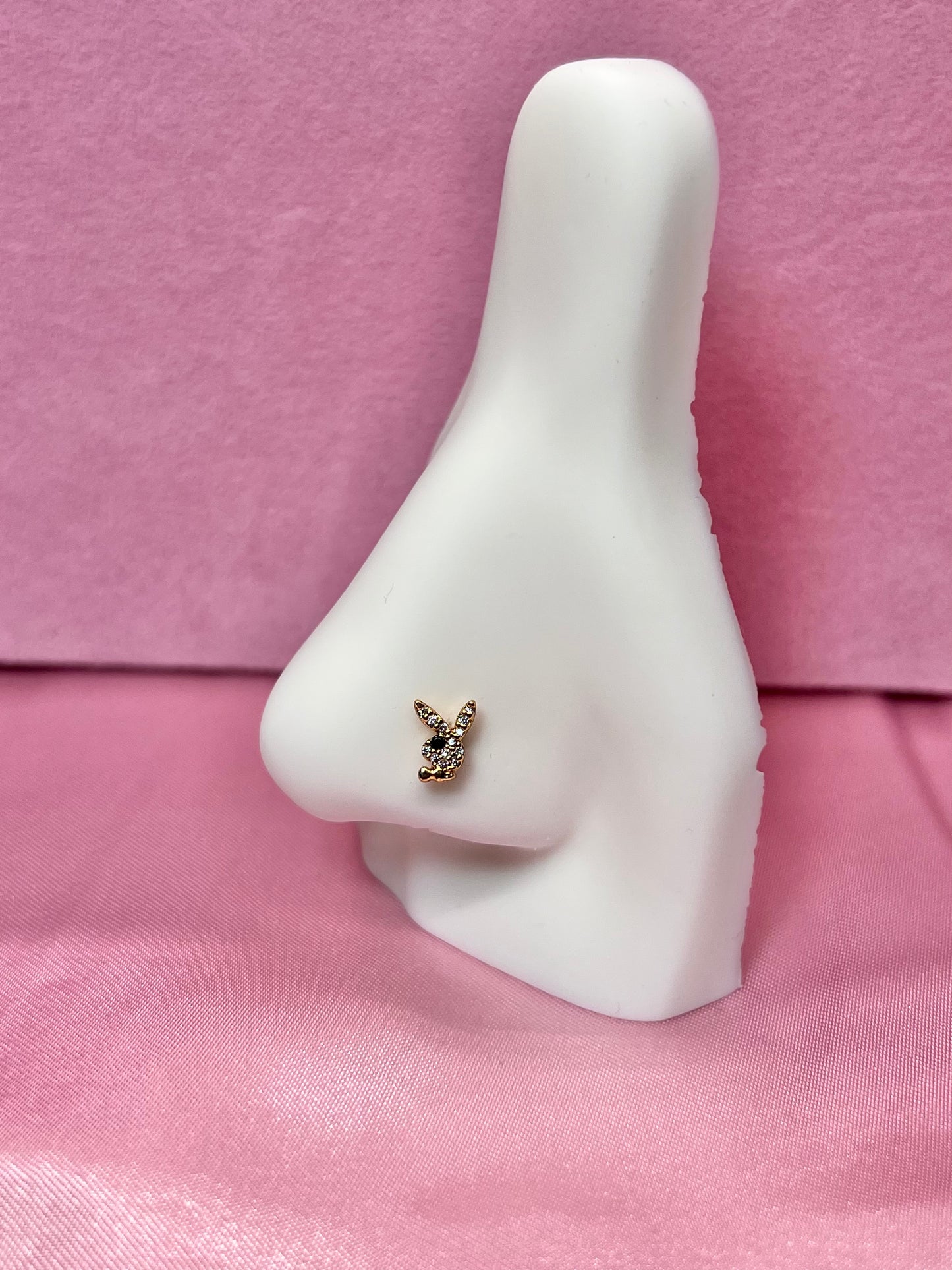Icy bunny nose ring