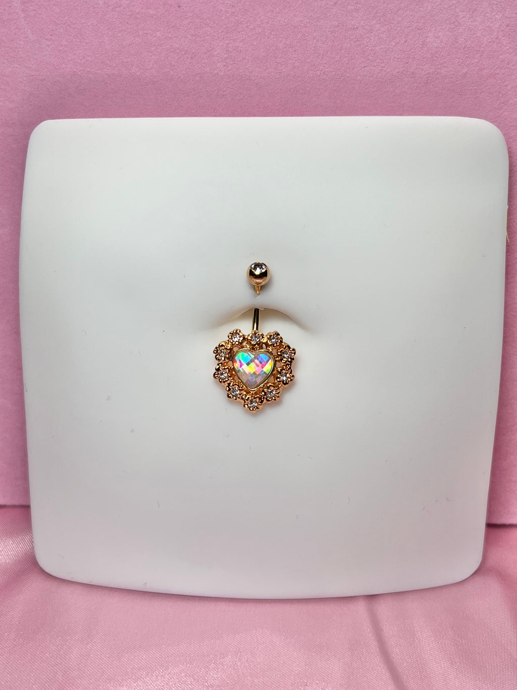 Mia heart belly ring
