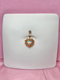 Mia heart belly ring