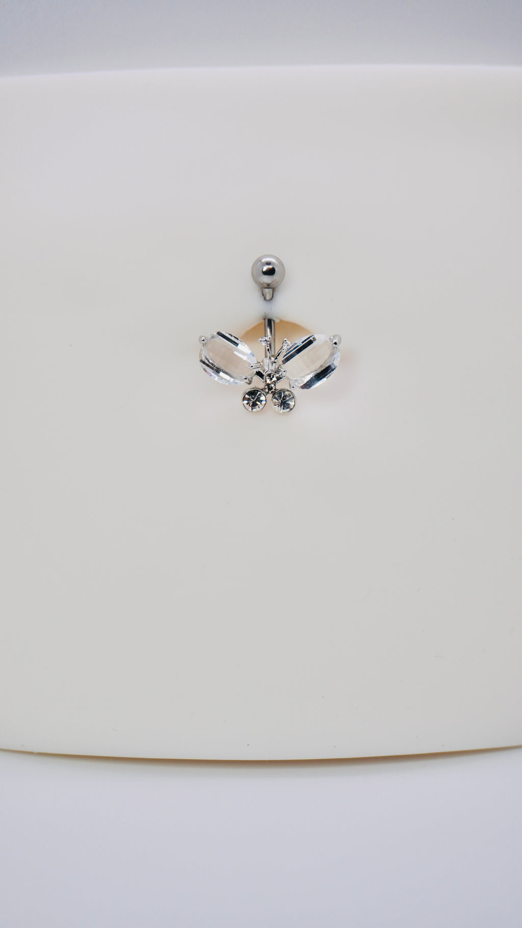 Avery butterfly belly ring