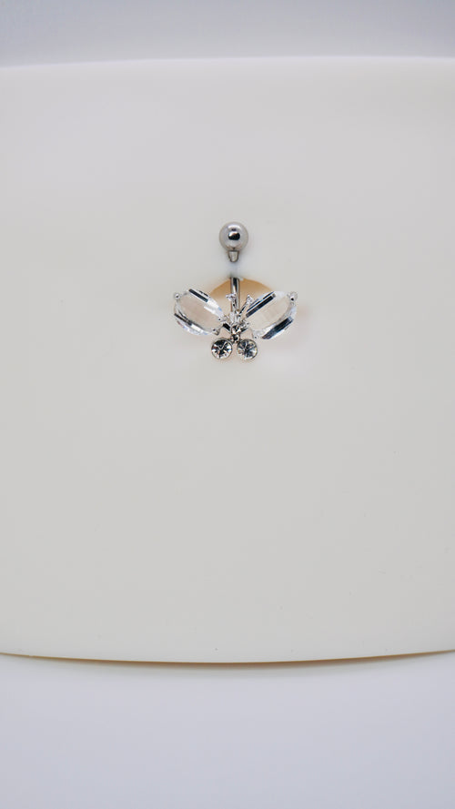 Avery butterfly belly ring