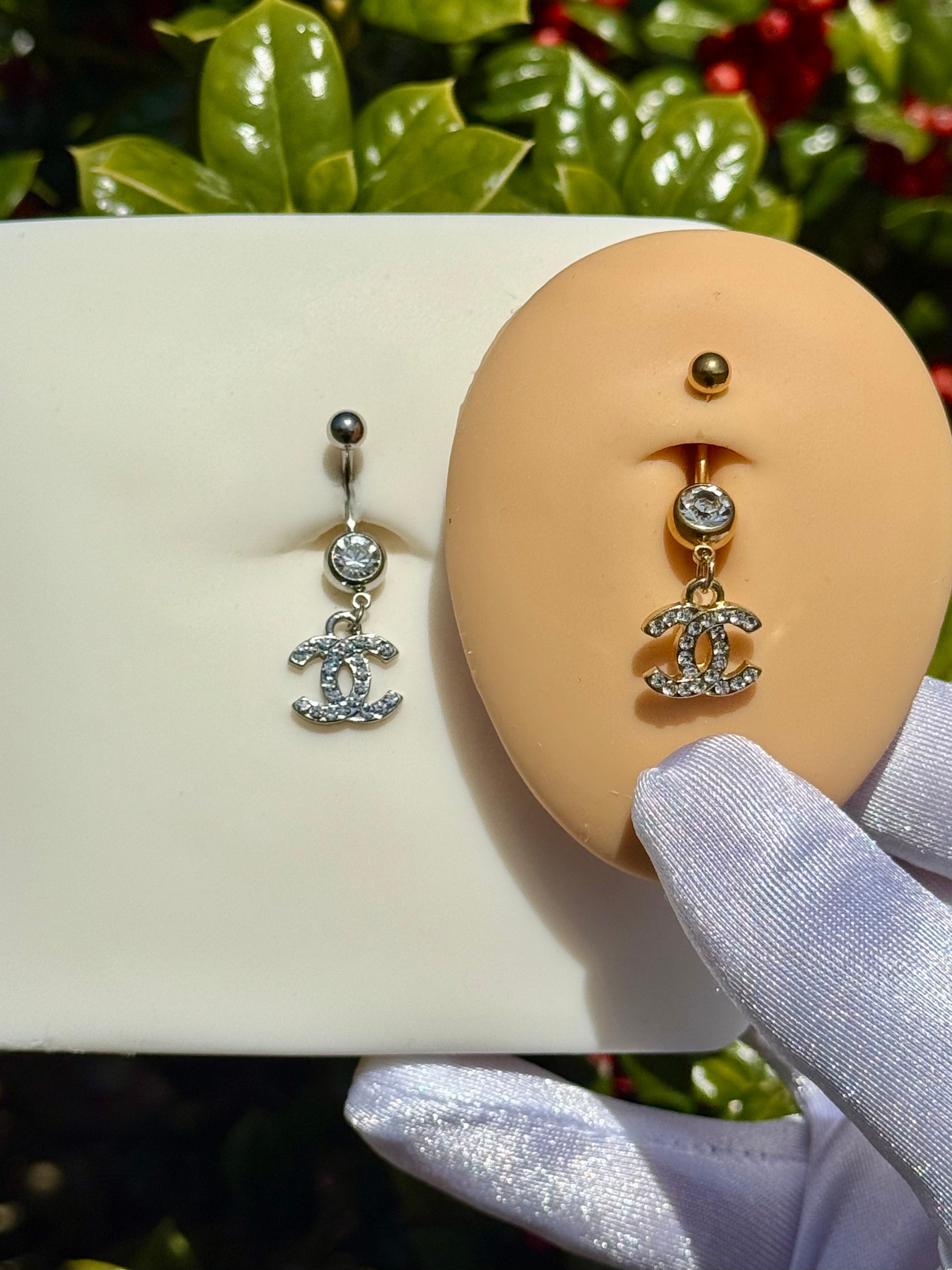 Icy c belly ring