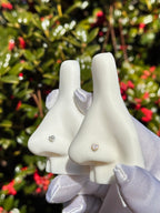 Tiny heart nose ring