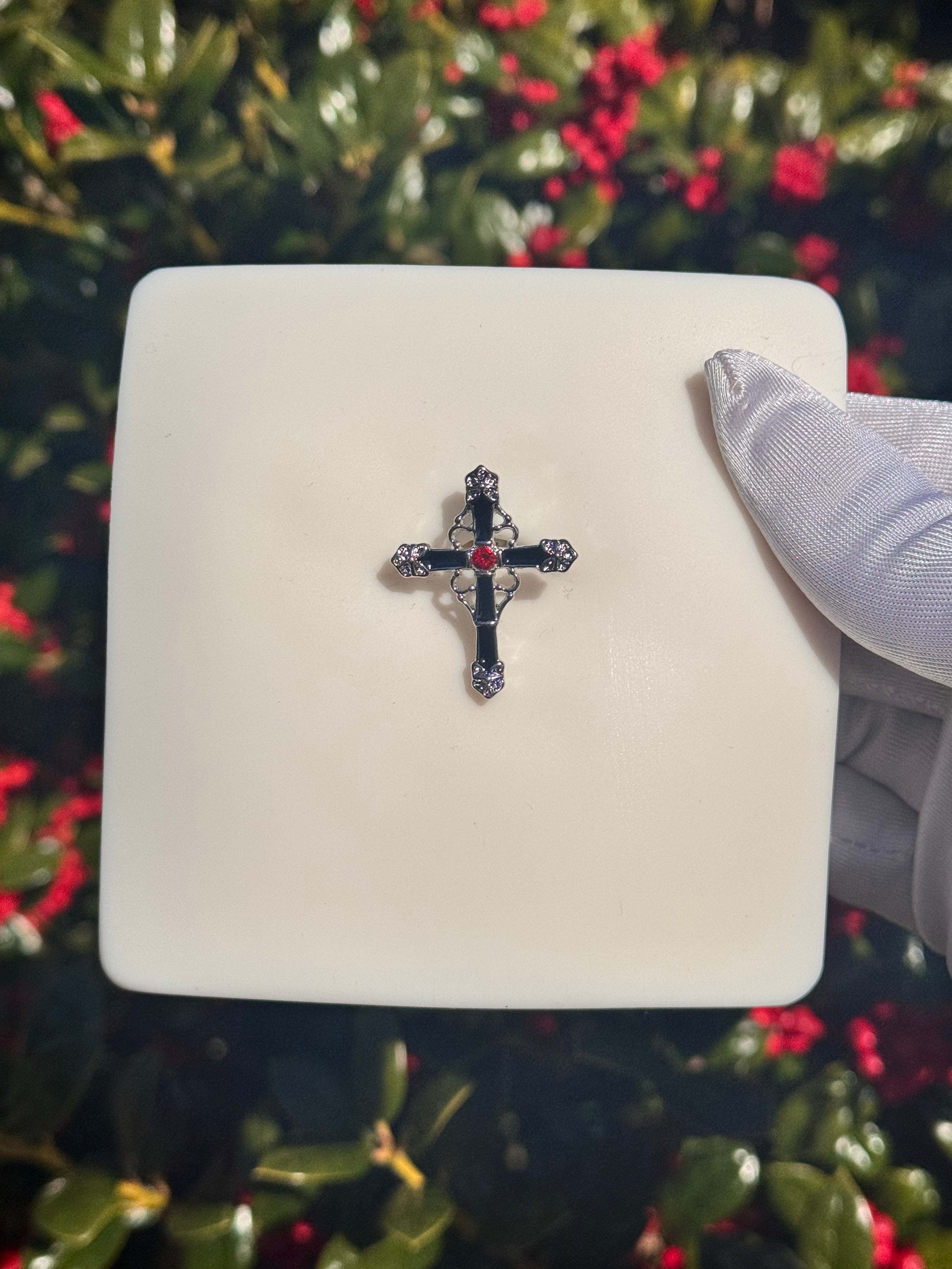 Maya cross top down belly ring