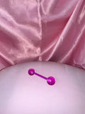 Flexible Acrylic barbell tongue ring
