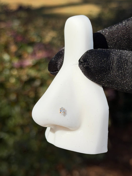 Crystal nose ring