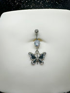 Jean butterfly belly ring