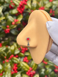Mila heart nose ring