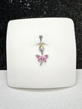 Kelli butterfly belly ring
