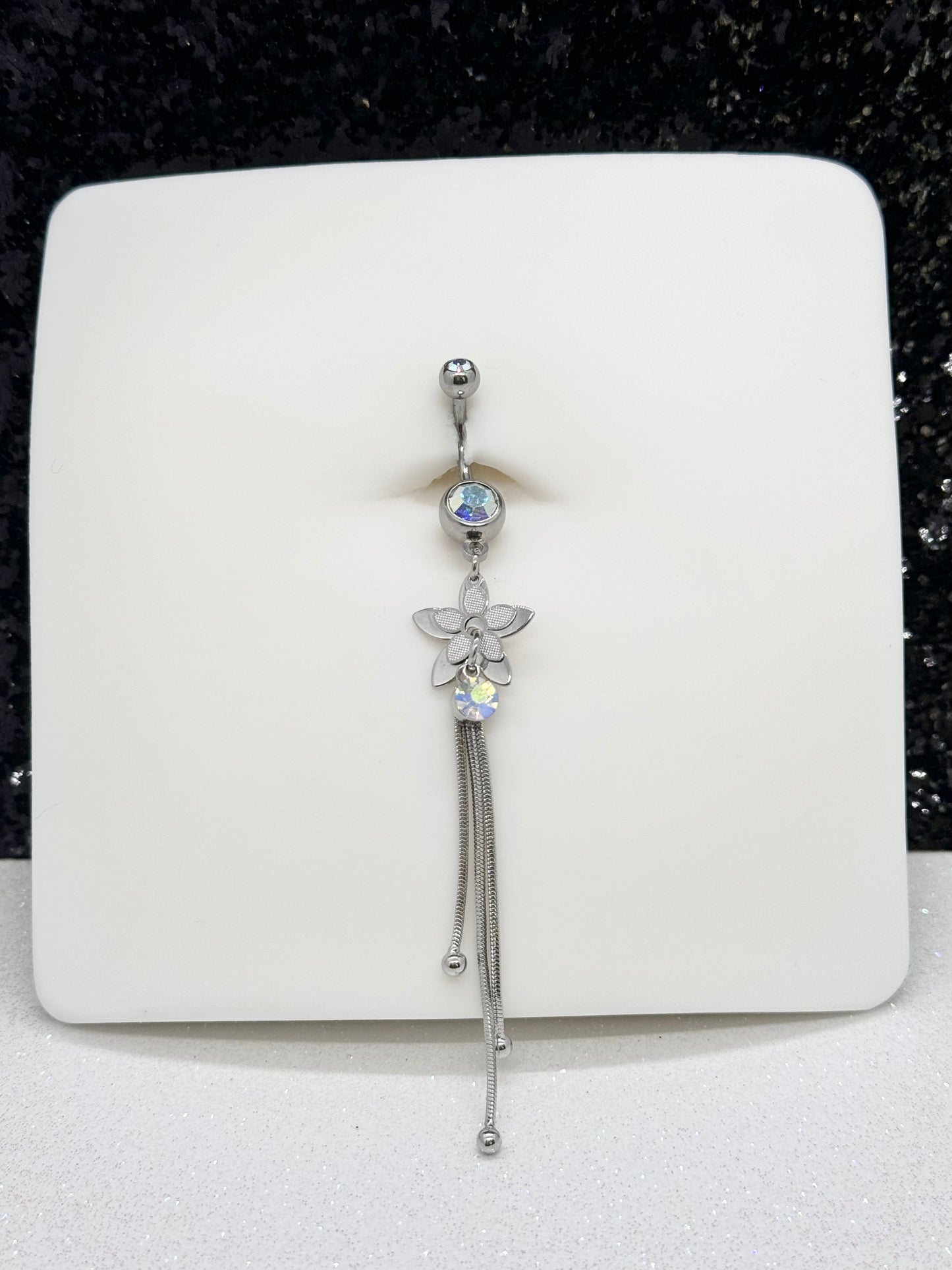 Leia star belly ring