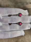 Heart key nipple rings