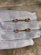 Icy Kitty Nipple Rings