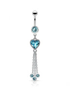Pretty heart belly ring