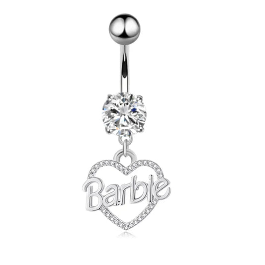 Barb belly ring