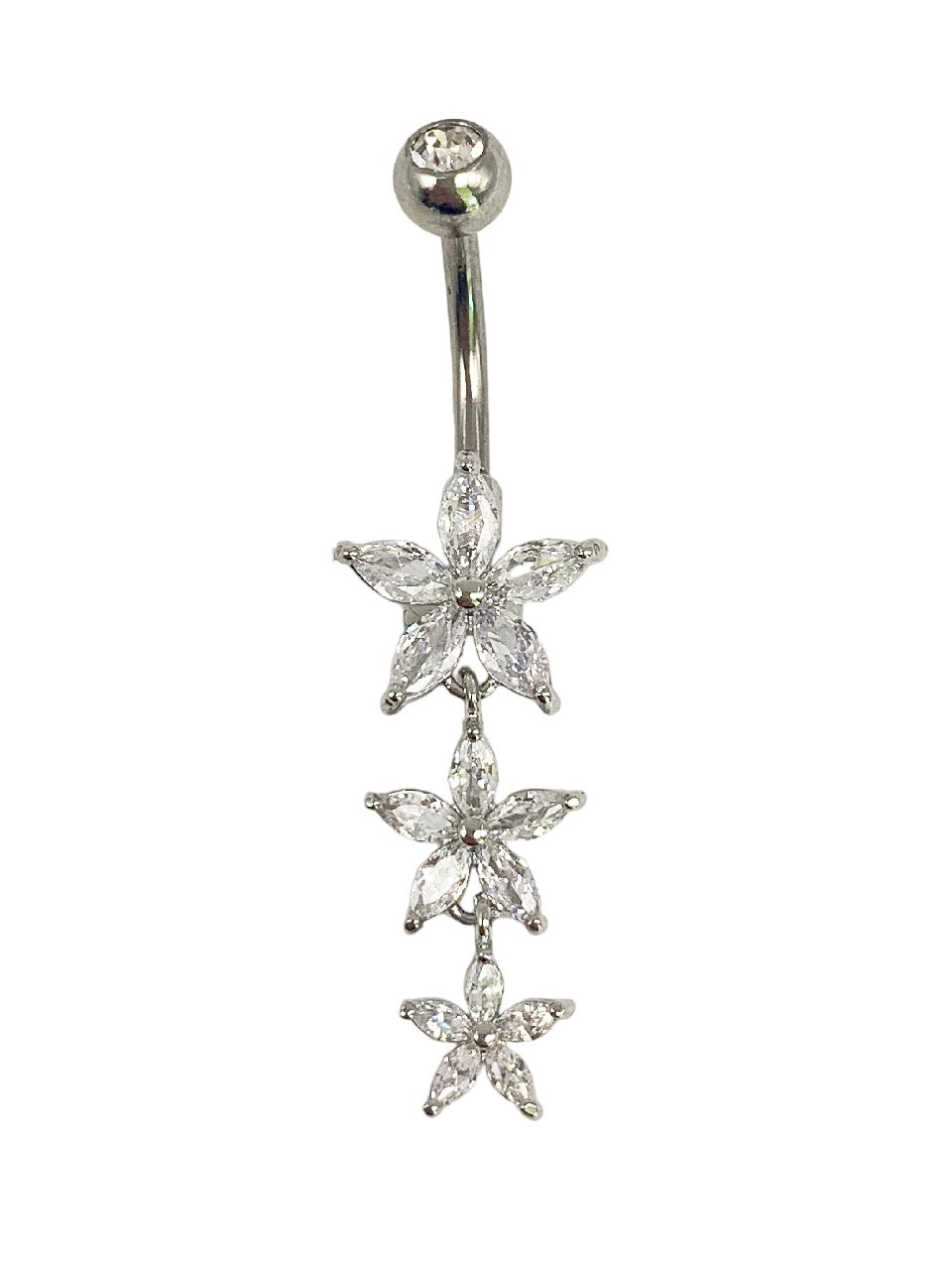 Flo flowers belly ring