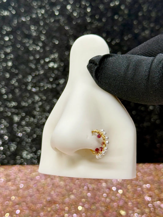 Aadhya hoop nose ring