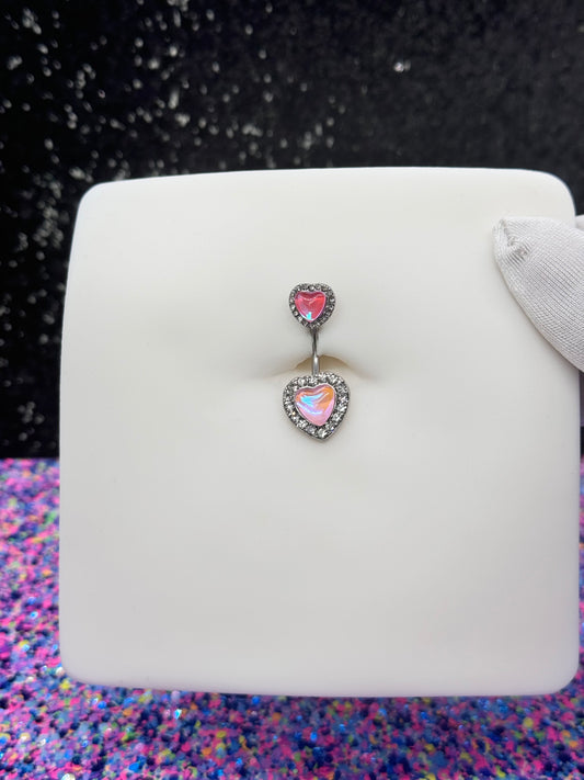 Remi heart belly ring