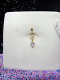 Destinee heart belly ring