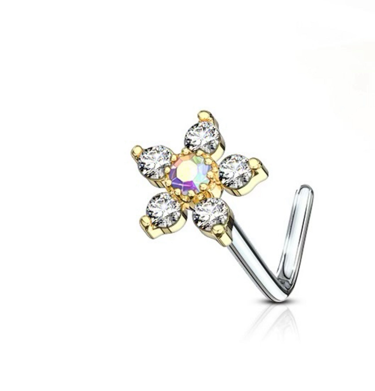 Lilah flower nose ring