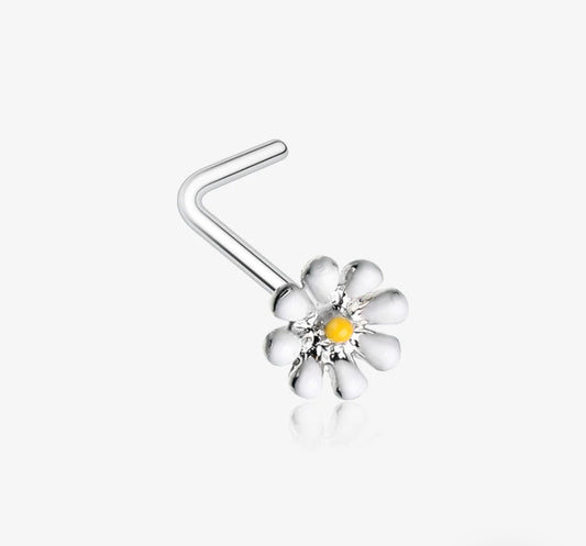 Daisy flower nose ring