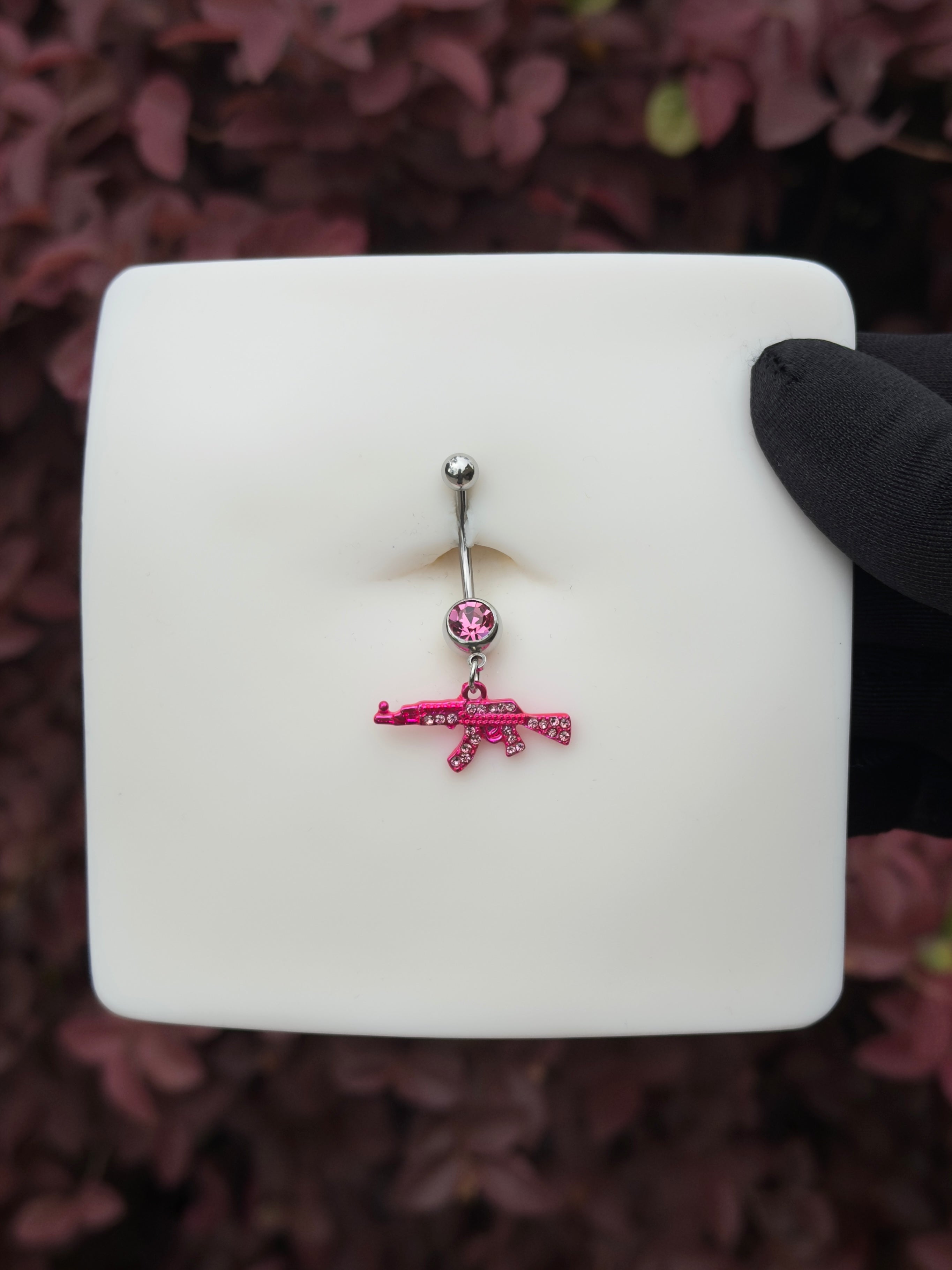 Ak longer belly ring
