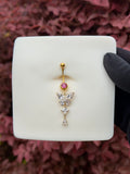 Pria butterfly longer belly ring