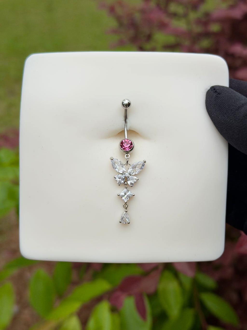 Pria butterfly longer belly ring
