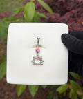 Icy HK longer belly ring