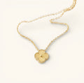 Clover gold necklace