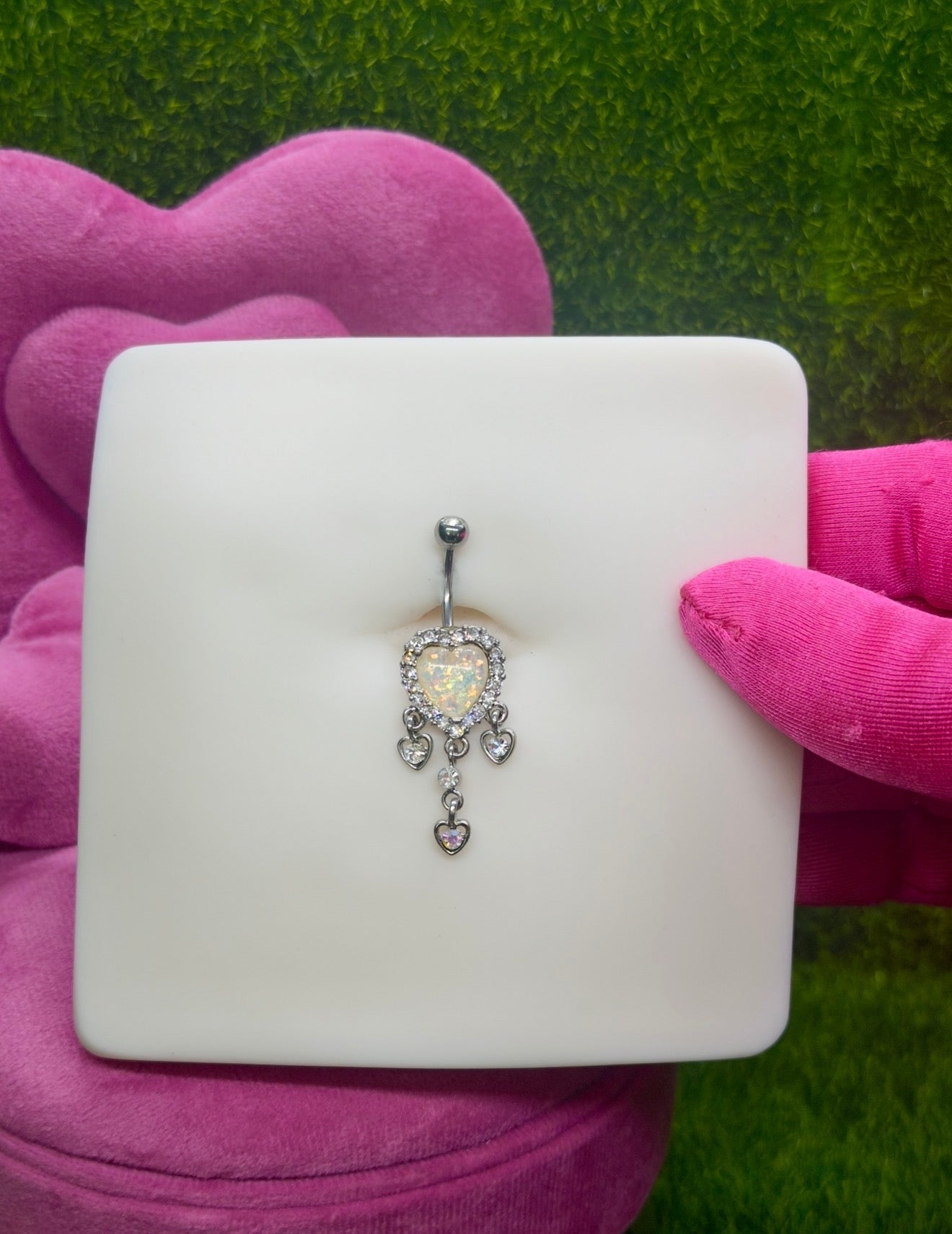 Gigi heart belly ring