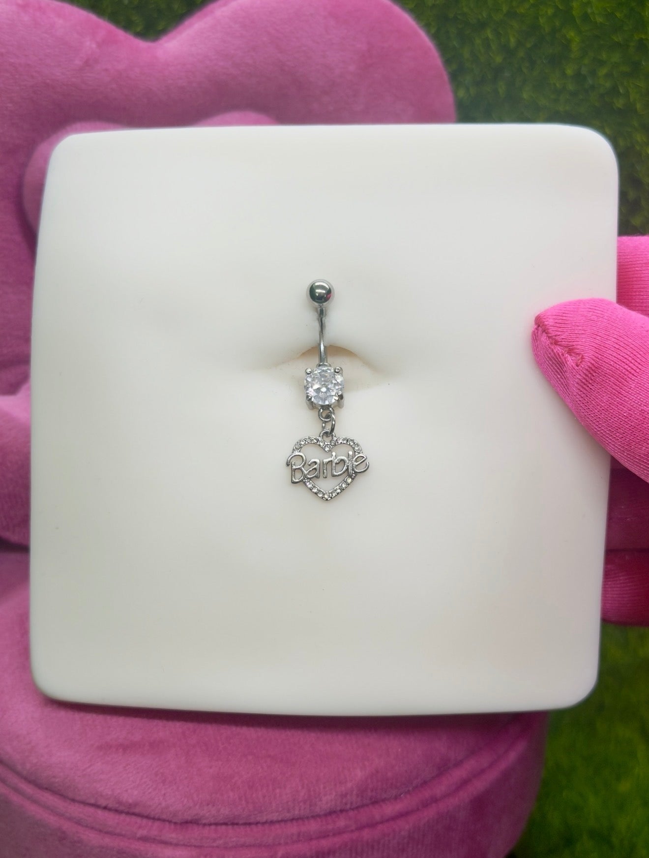Barb belly ring