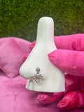 Heart dangle nose ring